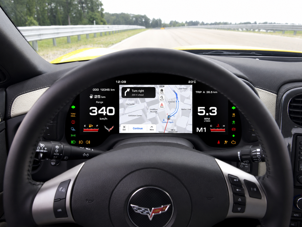C6 Corvette Digital Cluster with Wireless Apple CarPlay