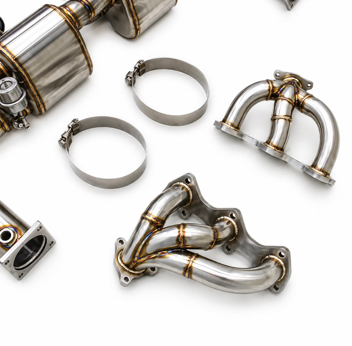 PORSCHE 991.2 GTS 3.0T FULL SS CATBACK EXHAUST + EQUAL LENGTH HEADERS