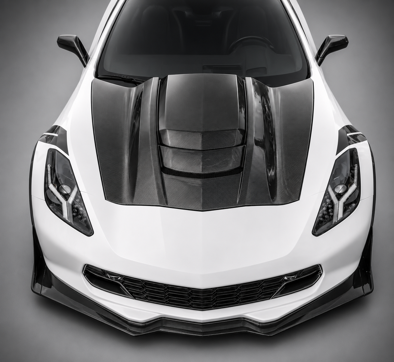 C7 CORVETTE CARBON FIBER HOOD ZR1 INSPIRED 2014-2019