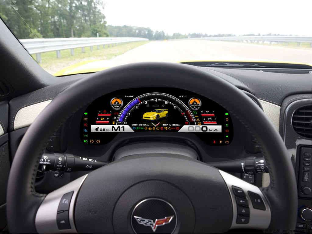 C6 Corvette Digital Cluster with Wireless Apple CarPlay