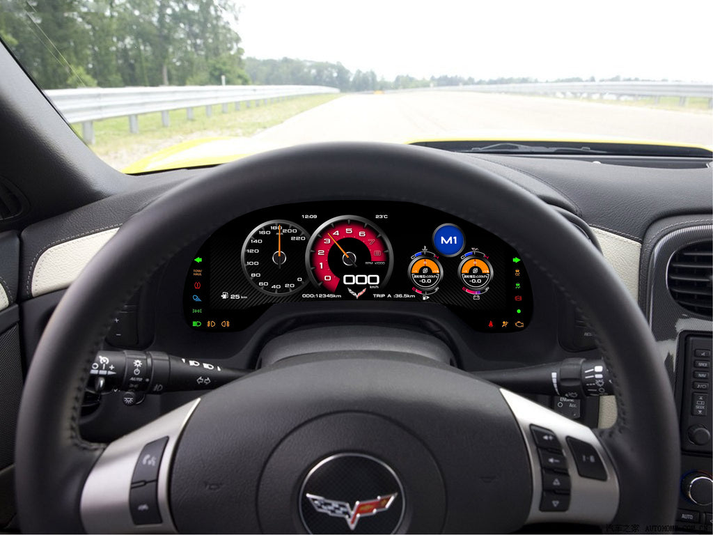 C6 Corvette Digital Cluster with Wireless Apple CarPlay