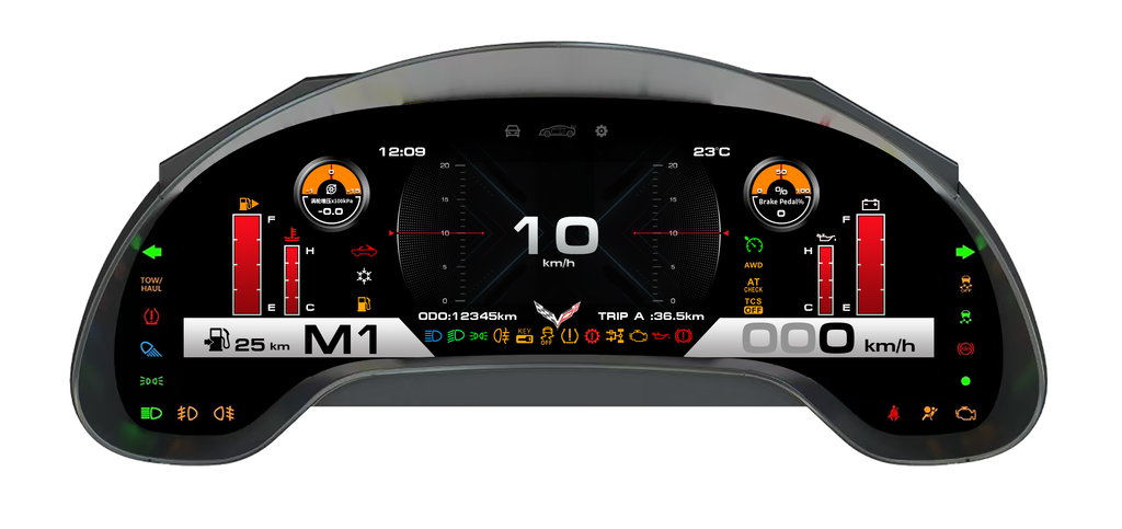 C6 Corvette Digital Cluster with Wireless Apple CarPlay