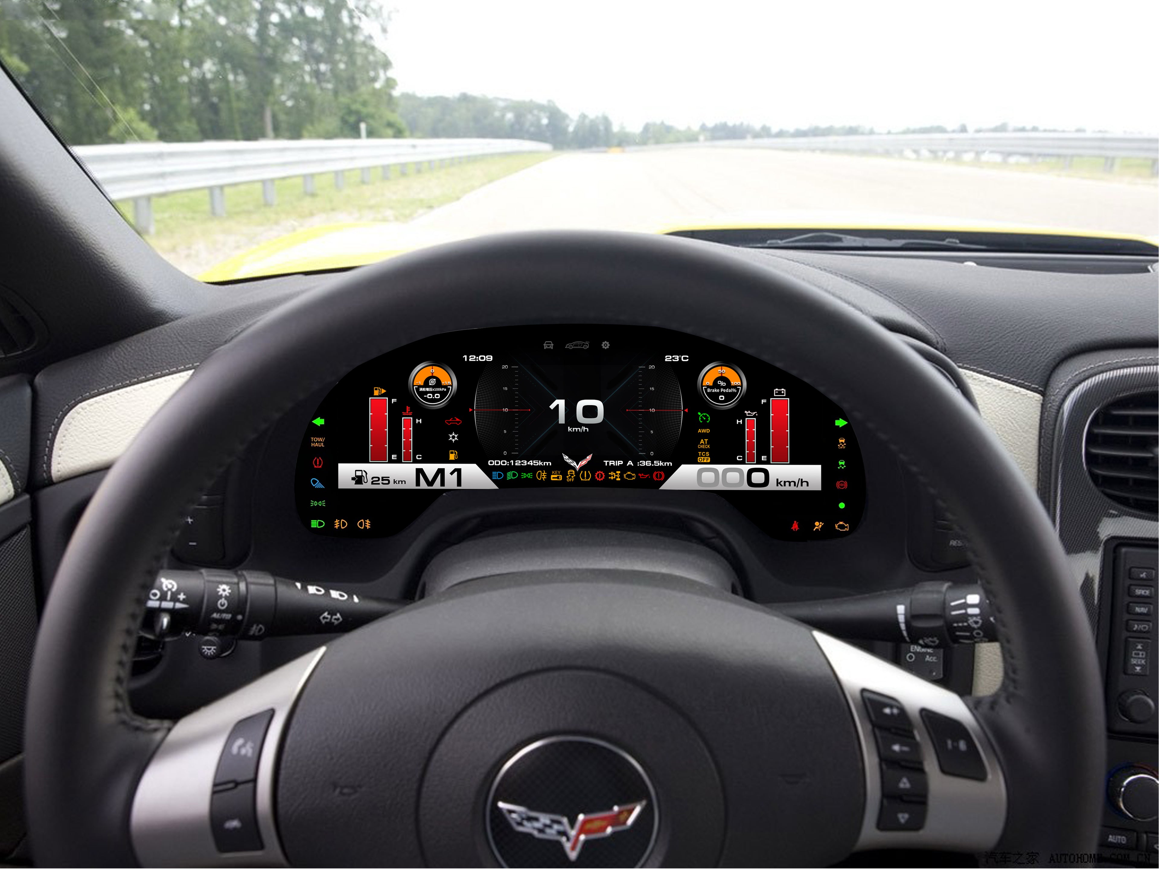 C6 Corvette Digital Cluster with Wireless Apple CarPlay