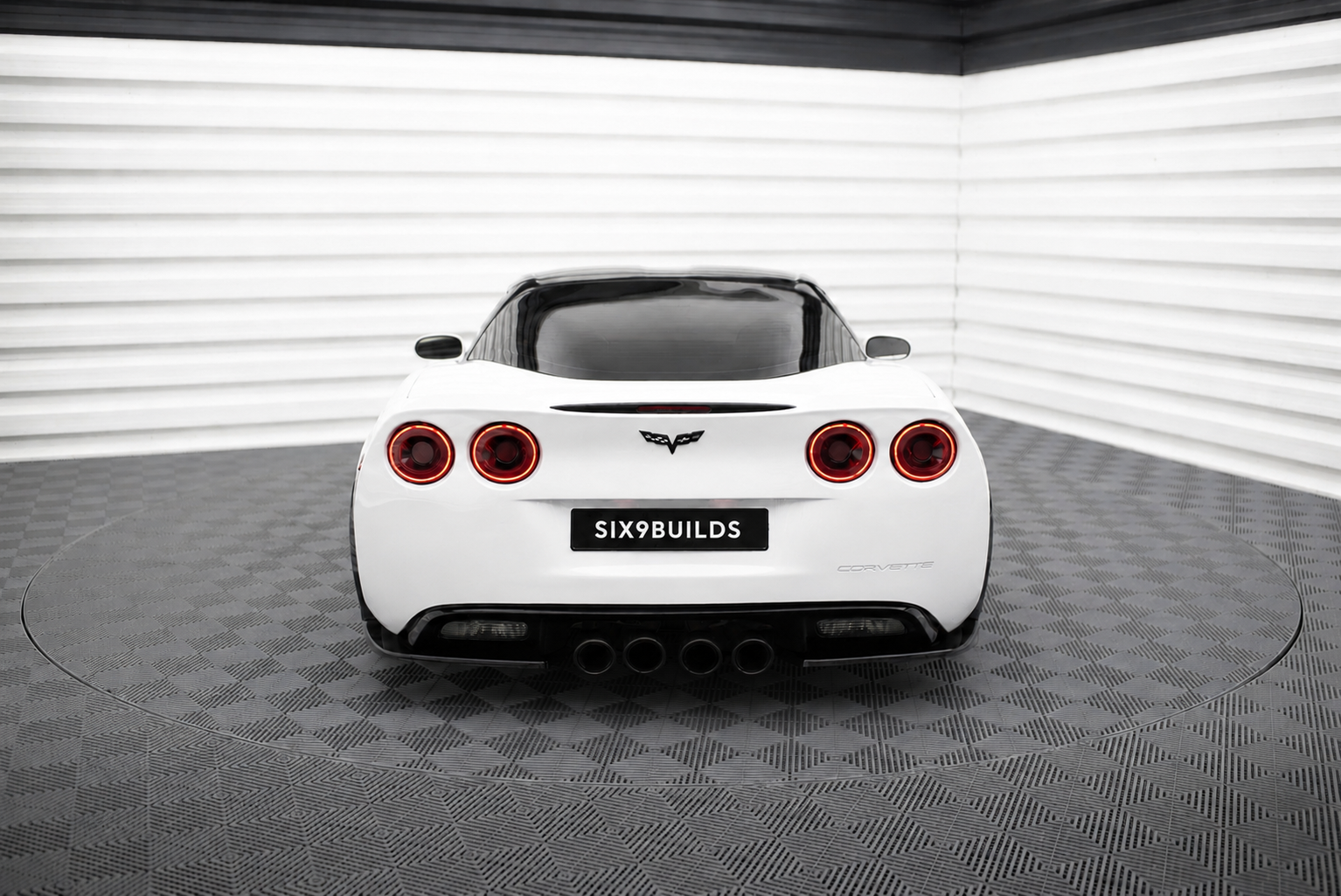 Rear Side Splitters Chevrolet Corvette Widebody C6
