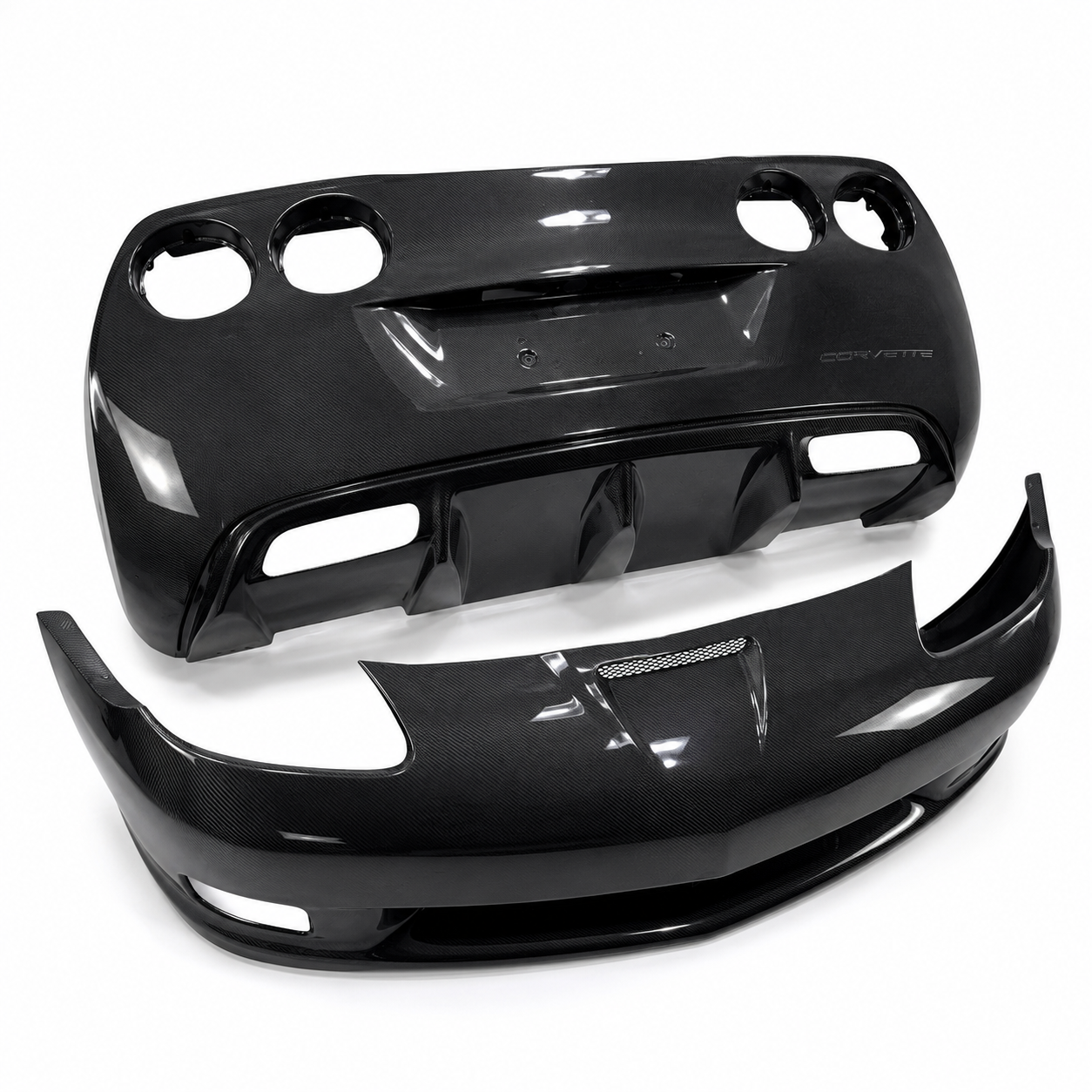 C6 CORVETTE 2005-2013 FRONT & REAR CARBON FIBER BUMPER