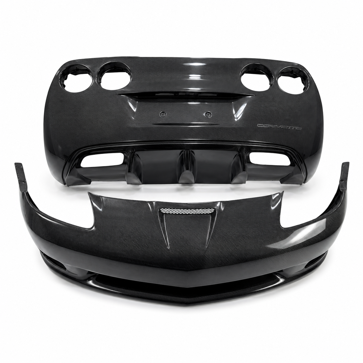 C6 CORVETTE 2005-2013 FRONT & REAR CARBON FIBER BUMPER