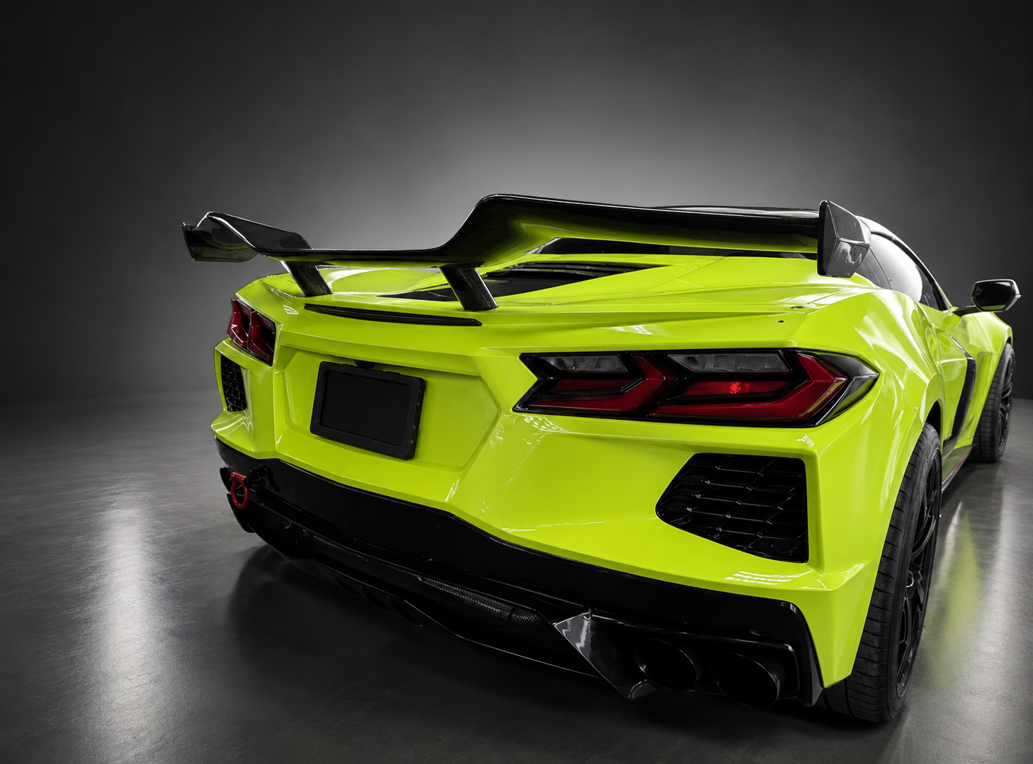 C8 Corvette Z06 Style Carbon Fiber High Wing