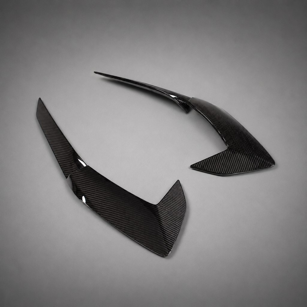 C8 STINGRAY CORVETTE CARBON FIBER SIDE DOOR GARNISH BLADES
