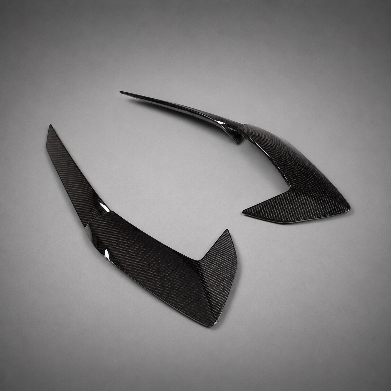 C8 STINGRAY CORVETTE CARBON FIBER SIDE DOOR GARNISH BLADES